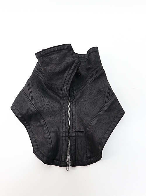 JULIUS����ꥦ��/10oz COATED STRETCH DENIM ACCESSORY2/BLACK