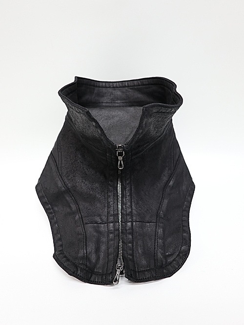 JULIUS����ꥦ��/10oz COATED STRETCH DENIM ACCESSORY2/BLACK