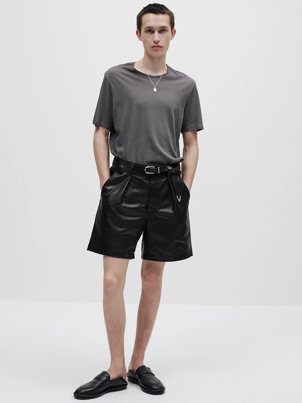 SALE30%OFF/ATTACHMENT�������å�����/100/3 HIGH TWIST JERSEY SLIM FIT S/S TEE/GRAY.