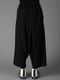 Ground Y�����饦��ɥ磻/W/GABARDINE SAROUEL PANTS/BLACK