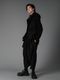 Ground Y�����饦��ɥ磻/W/GABARDINE SAROUEL PANTS/BLACK