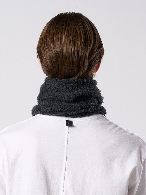 (ͽ���ʡ�10��11������ͽ��/wjk�����֥른��������/fancy yarn knit snood/charcoal