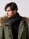 (ͽ���ʡ�10��11������ͽ��/wjk�����֥른��������/fancy yarn knit snood/charcoal