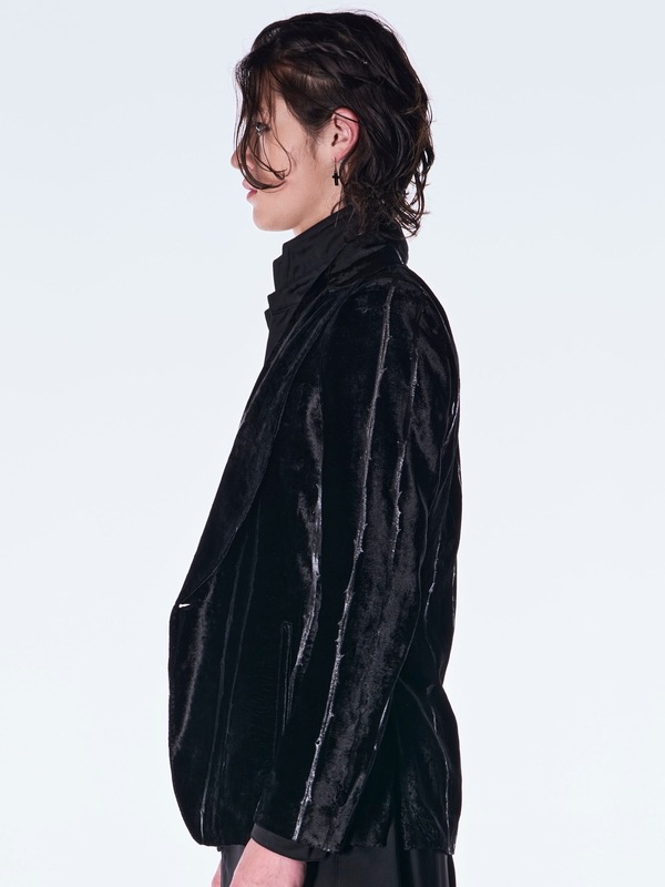 (ͽ���ʡ�10������11������ͽ��/kiryuyrik������奦����奦/TOGE Velvet Peaked Jacket/Black