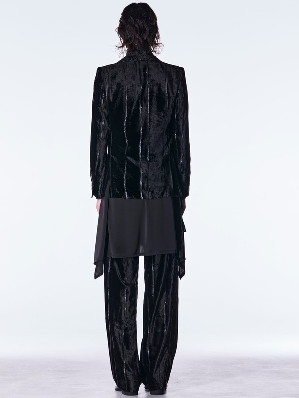 (ͽ���ʡ�10������11������ͽ��/kiryuyrik������奦����奦/TOGE Velvet Peaked Jacket/Black