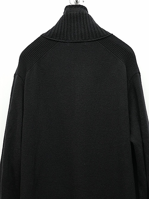 Yohji Yamamoto襦ޥ/7G JERSEY 3G RIB DESIGNED NECK LONG CD/BLACK.