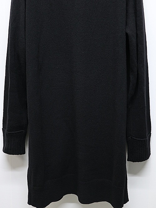 Yohji Yamamoto襦ޥ/7G JERSEY 3G RIB DESIGNED NECK LONG CD/BLACK.