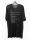 SALE30%OFF/nude:masahiko maruyama ̡:ޥҥޥ/40/-Tencel Jersey OVERSIZED SHORT SLEEVE T SHIRT - PRINT/Black