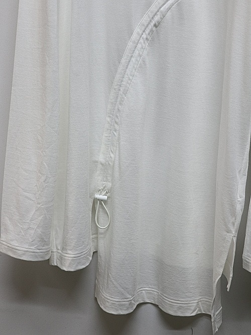 Ground Y�����饦��ɥ磻/C/MO JERSEY CURVED CRAWCORD LONG SLEEVED T-SHIRT/WHITE