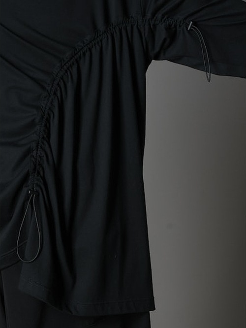 Ground Y�����饦��ɥ磻/C/MO JERSEY CURVED CRAWCORD LONG SLEEVED T-SHIRT/WHITE