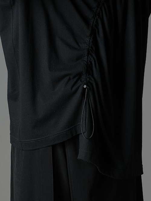 Ground Y�����饦��ɥ磻/C/MO JERSEY CURVED CRAWCORD LONG SLEEVED T-SHIRT/WHITE