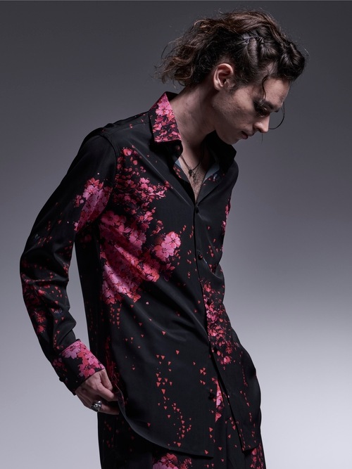 kiryuyrik������奦����奦/SAKURA Decine Shirt/Black��Pink