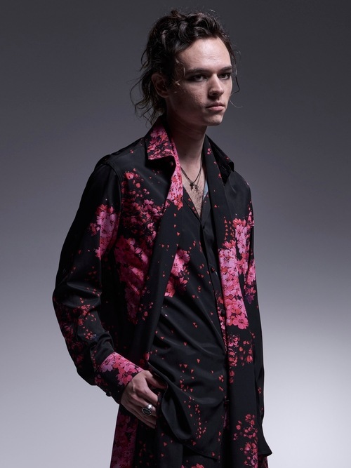 kiryuyrik������奦����奦/SAKURA Decine Shirt/Black��Pink