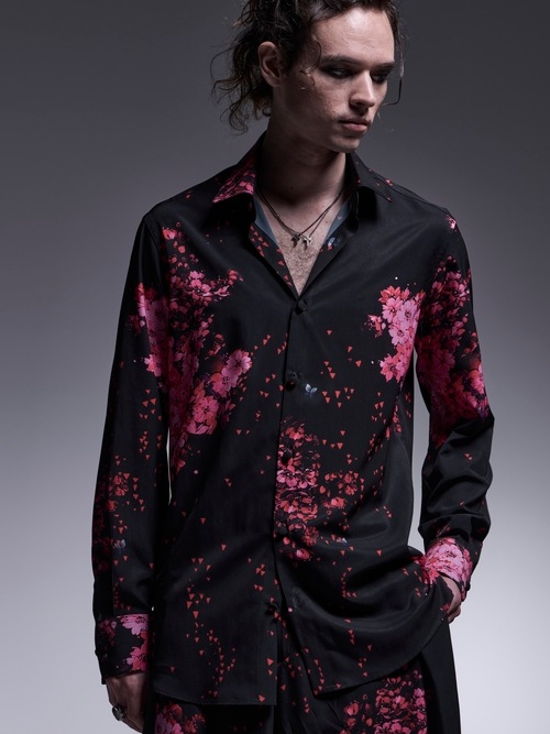 kiryuyrik������奦����奦/SAKURA Decine Shirt/Black��Pink
