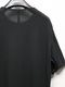 ATTACHMENT�������å�����/100/3 HIGH TWIST JERSEY SLIM FIT S/S TEE/BLACK