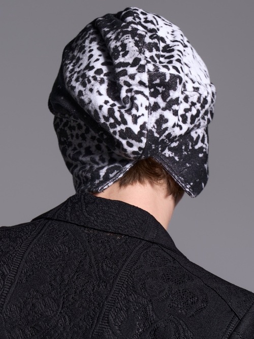 (ͽ���ʡ�5��6������ͽ��/kiryuyrik������奦����奦/Leopard Pile Jersey Cap/Black&Gray