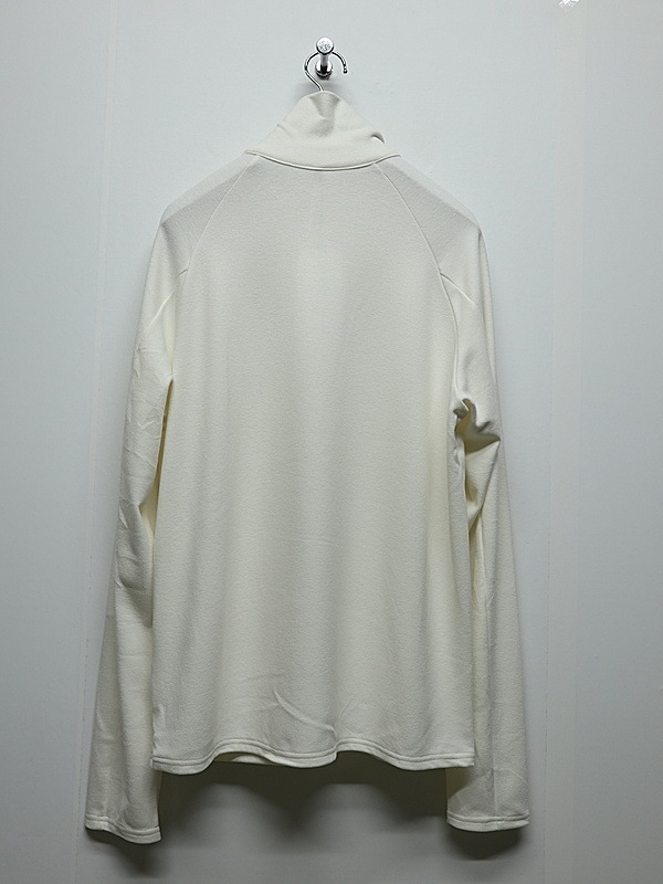 ATTACHMENT�������å�����/VI/PE SMOOTH ZIP-UP HIGHNECK L/S TEE/OFF WHITE