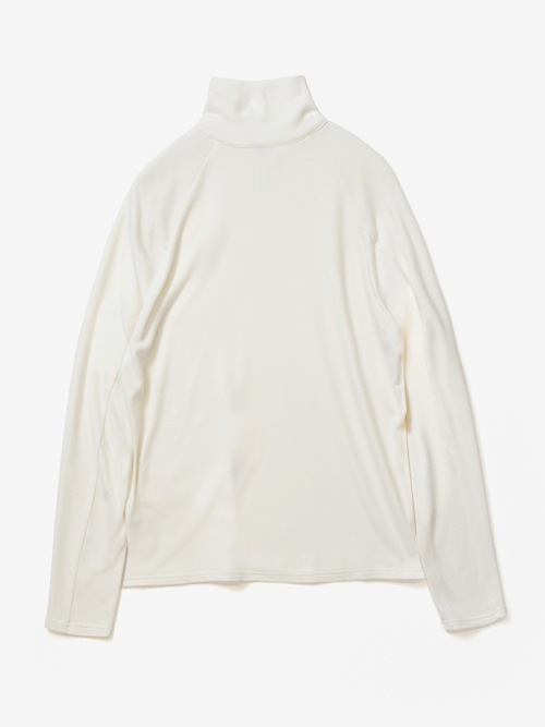 (ͽ���ʡ�8��9������ͽ��/ATTACHMENT�������å�����/VI/PE SMOOTH ZIP-UP HIGHNECK L/S TEE/OFF WHITE