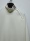 ATTACHMENT�������å�����/VI/PE SMOOTH ZIP-UP HIGHNECK L/S TEE/OFF WHITE