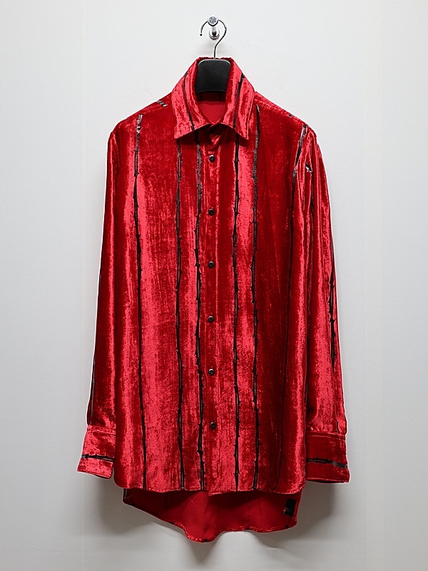 (ͽ���ʡ�10������11������ͽ��/kiryuyrik������奦����奦/TOGE Velvet Shirt/Red