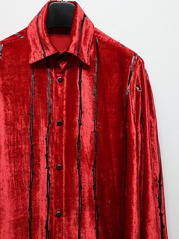 (ͽ���ʡ�10������11������ͽ��/kiryuyrik������奦����奦/TOGE Velvet Shirt/Red