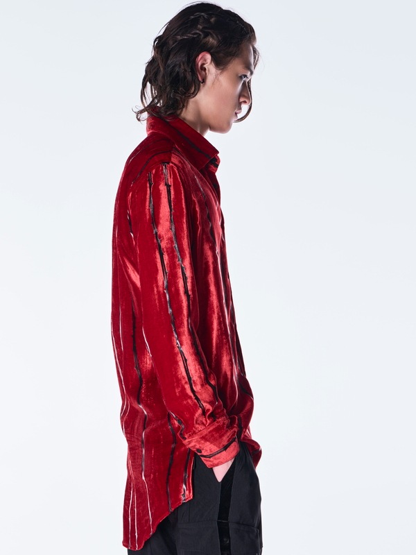 (ͽ���ʡ�10������11������ͽ��/kiryuyrik������奦����奦/TOGE Velvet Shirt/Red