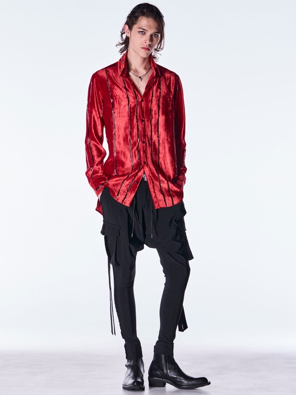 (ͽ���ʡ�10������11������ͽ��/kiryuyrik������奦����奦/TOGE Velvet Shirt/Red