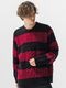 (ͽ���ʡ�11��12������ͽ��/42TH RESOUND CLOTHING���ꥵ����ɥ���������/LOOSE FIT cable law sweater/BKRED