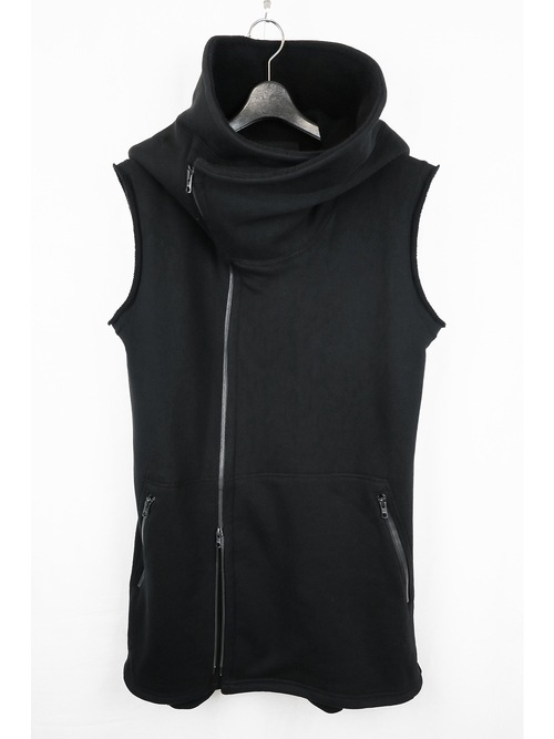 (ͽ)78ͽ/nude:masahiko maruyama ̡:ޥҥޥ/30/7 French Terry OVERSIZED SLEEVELESS HOODIE/Black