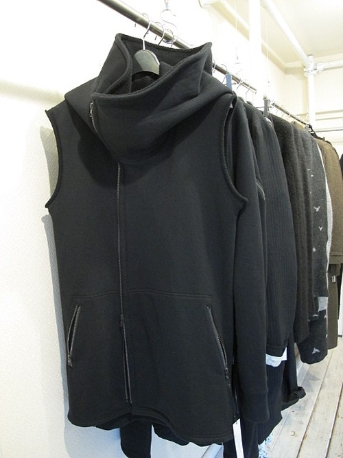 (ͽ)78ͽ/nude:masahiko maruyama ̡:ޥҥޥ/30/7 French Terry OVERSIZED SLEEVELESS HOODIE/Black