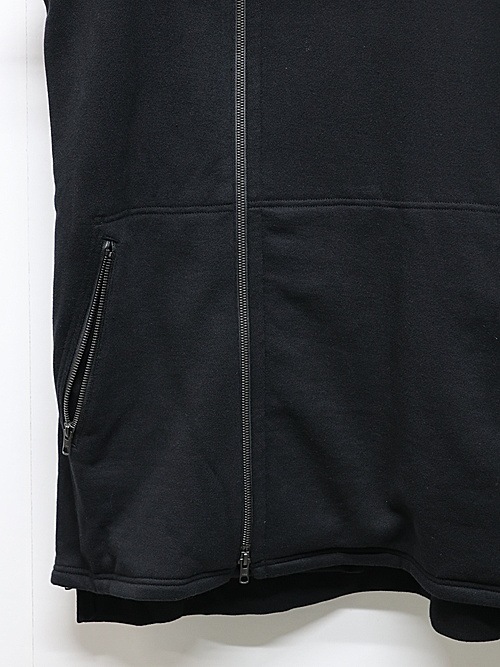�㴰���nude:masahiko maruyama ���̡���:�ޥ��ҥ��ޥ���/30/7 French Terry OVERSIZED SLEEVELESS HOODIE/Black