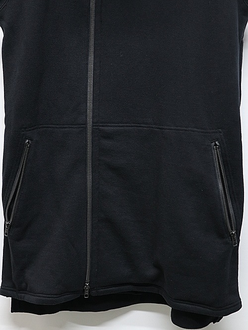 �㴰���nude:masahiko maruyama ���̡���:�ޥ��ҥ��ޥ���/30/7 French Terry OVERSIZED SLEEVELESS HOODIE/Black