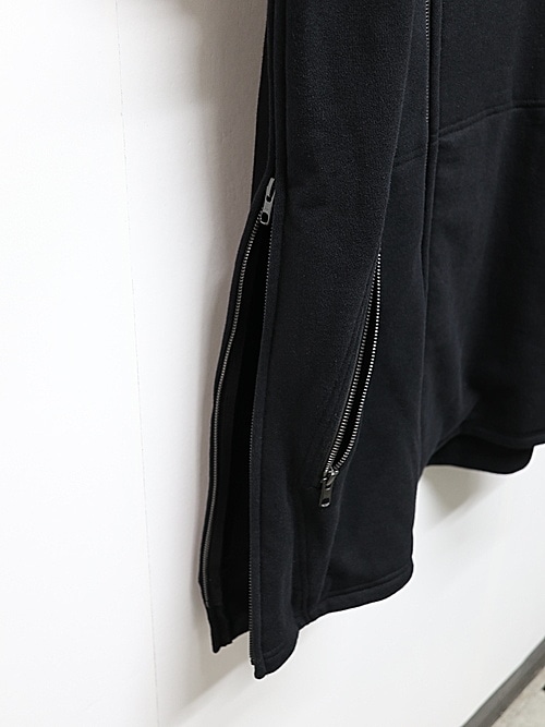 �㴰���nude:masahiko maruyama ���̡���:�ޥ��ҥ��ޥ���/30/7 French Terry OVERSIZED SLEEVELESS HOODIE/Black