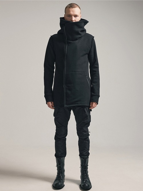 (ͽ)78ͽ/nude:masahiko maruyama ̡:ޥҥޥ/30/7 French Terry OVERSIZED SLEEVELESS HOODIE/Black
