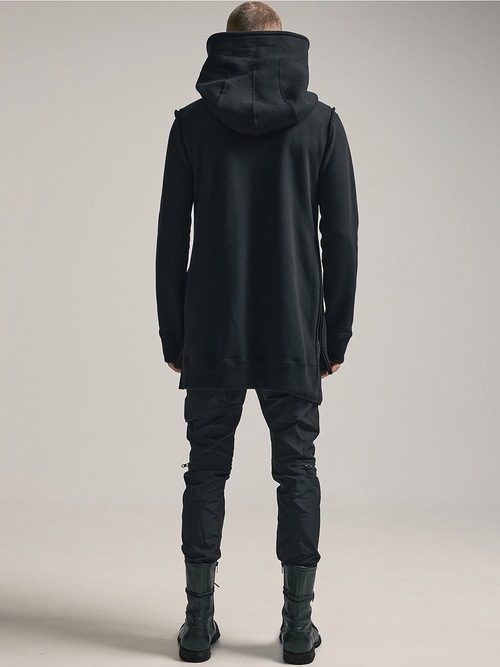 (ͽ)78ͽ/nude:masahiko maruyama ̡:ޥҥޥ/30/7 French Terry OVERSIZED SLEEVELESS HOODIE/Black