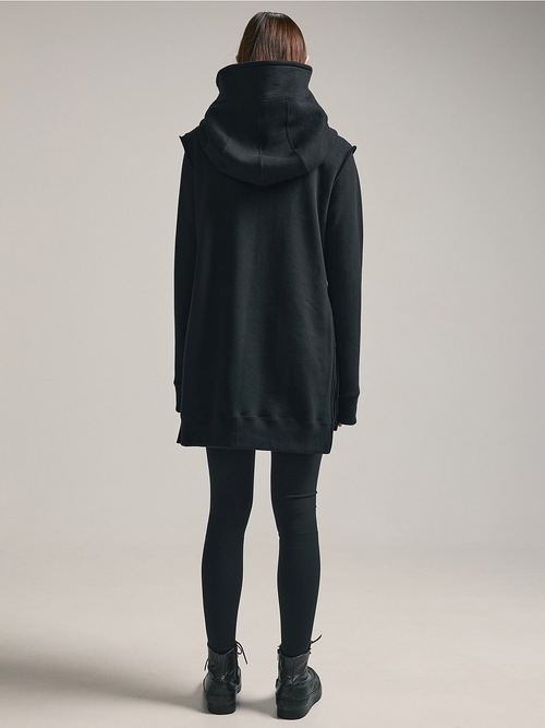(ͽ)78ͽ/nude:masahiko maruyama ̡:ޥҥޥ/30/7 French Terry OVERSIZED SLEEVELESS HOODIE/Black