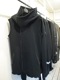 (ͽ)78ͽ/nude:masahiko maruyama ̡:ޥҥޥ/30/7 French Terry OVERSIZED SLEEVELESS HOODIE/Black