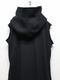 �㴰���nude:masahiko maruyama ���̡���:�ޥ��ҥ��ޥ���/30/7 French Terry OVERSIZED SLEEVELESS HOODIE/Black