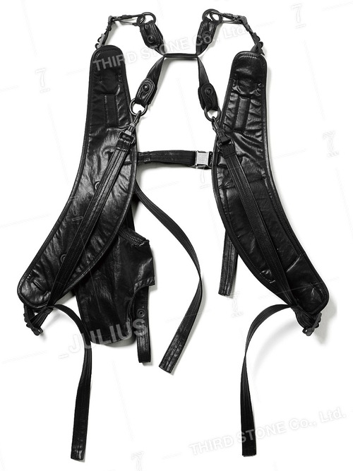 (ͽ����)2��3������ͽ��/JULIUS����ꥦ��/LAMINATED CLOTH VEST3/BLACK