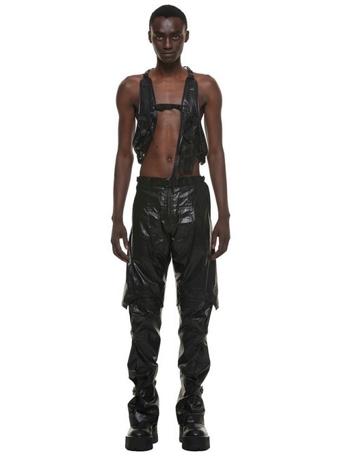 (ͽ����)2��3������ͽ��/JULIUS����ꥦ��/LAMINATED CLOTH VEST3/BLACK