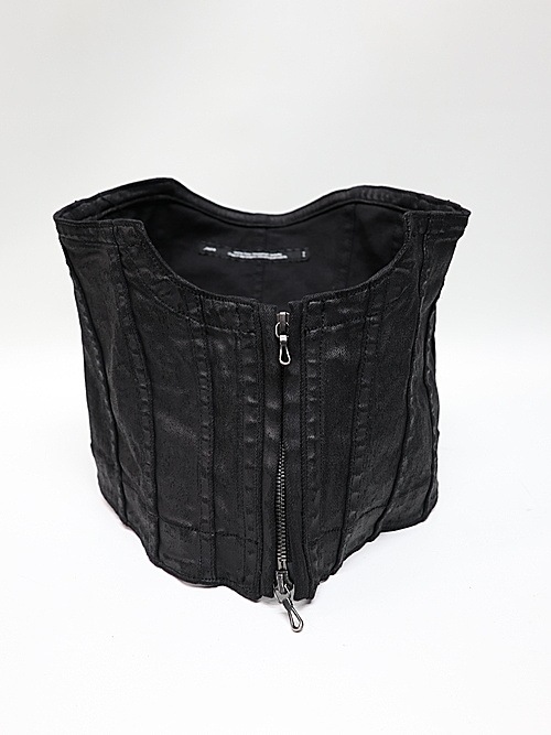 JULIUS����ꥦ��/10oz COATED STRETCH DENIM ACCESSORY3/BLACK