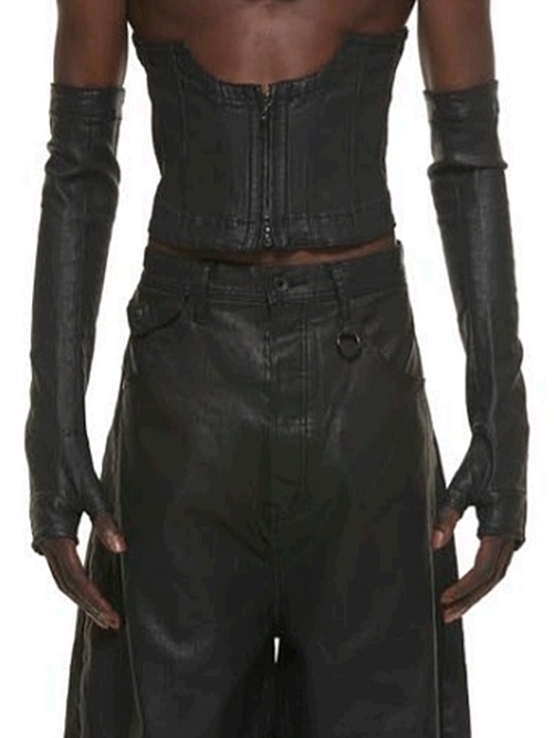 (ͽ����)1��2������ͽ��/JULIUS����ꥦ��/10oz COATED STRETCH DENIM ACCESSORY3/BLACK��