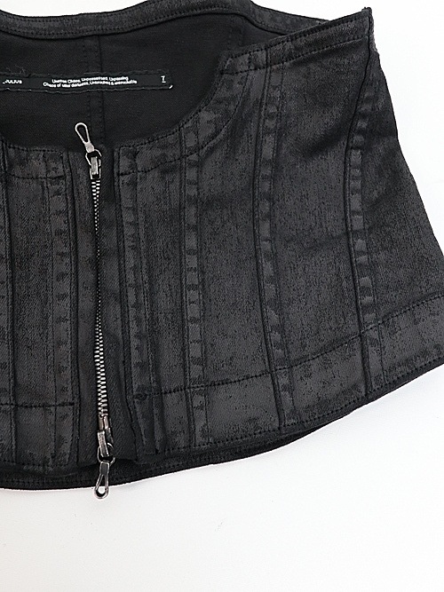 (ͽ����)1��2������ͽ��/JULIUS����ꥦ��/10oz COATED STRETCH DENIM ACCESSORY3/BLACK��