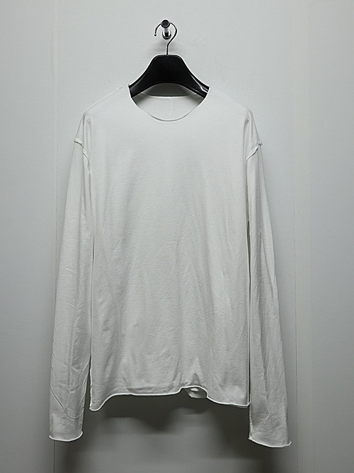 ATTACHMENT�������å�����/80/2 PIMA CO JERSEY SLIM FIT LAYERED L/S TEE/WHITE