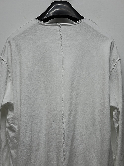 ATTACHMENT�������å�����/80/2 PIMA CO JERSEY SLIM FIT LAYERED L/S TEE/WHITE