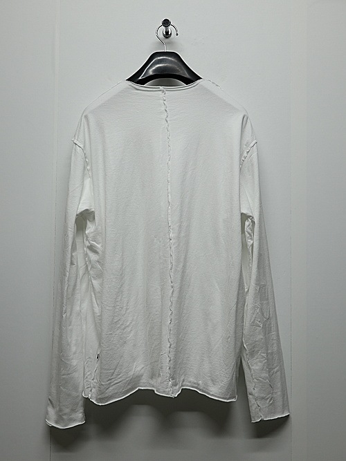 ATTACHMENT�������å�����/80/2 PIMA CO JERSEY SLIM FIT LAYERED L/S TEE/WHITE
