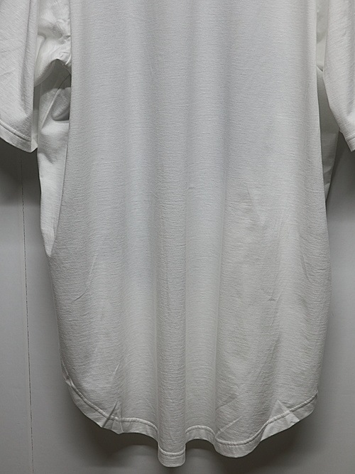 Ground Y�����饦��ɥ磻/JERSEY BLUE FLOWER+30-/COTTON JERSEY ROUND HEM JUMBO SHORT SLEEVED T/WHITE