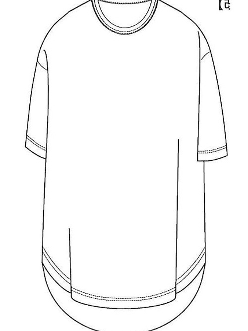 Ground Y�����饦��ɥ磻/JERSEY BLUE FLOWER+30-/COTTON JERSEY ROUND HEM JUMBO SHORT SLEEVED T/WHITE