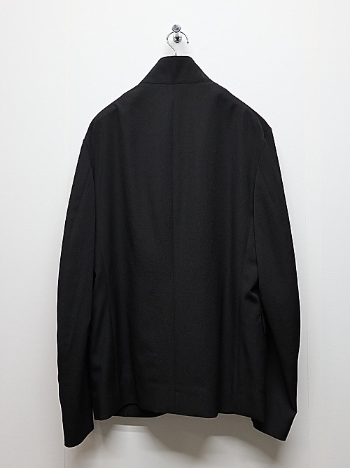 Ground Y�����饦��ɥ磻/W/GABARDINE STAND COLLAR JACKET MENS/BLACK