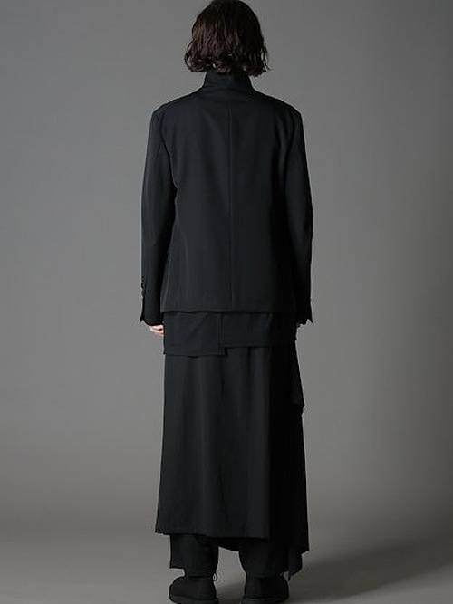 Ground Y�����饦��ɥ磻/W/GABARDINE STAND COLLAR JACKET MENS/BLACK